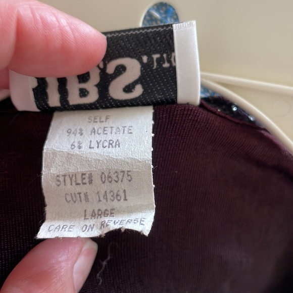 JBS sparkly shirt large black with gold and silver sparkles party shirt NYE - Picture 9 of 10